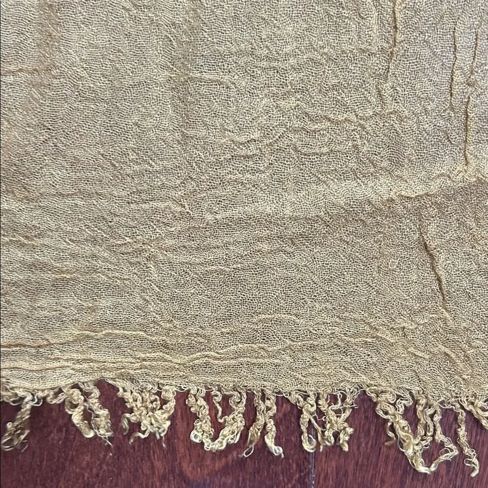 Two-Tone Ombre Scarf, Semi Transparent and Gauzy, Oversized Rectangle